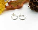 10mm Sterling Silver Open Hoop