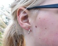 10mm Sterling Silver Open Hoop