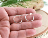 15mm Sterling Silver Open Hoop