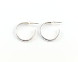 15mm Sterling Silver Open Hoop