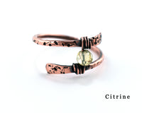 Dandelion Wish Wrap Ring - Copper