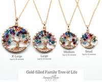 Gold Filled Family Tree of Life