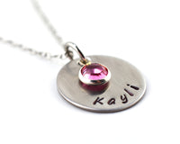 Single Name Stamped Necklace
