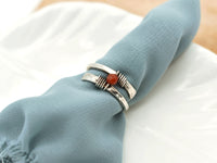 Carnelian Rustic Wrap Ring