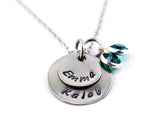 Two Name Stamped Necklace