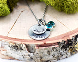 Two Name Stamped Necklace